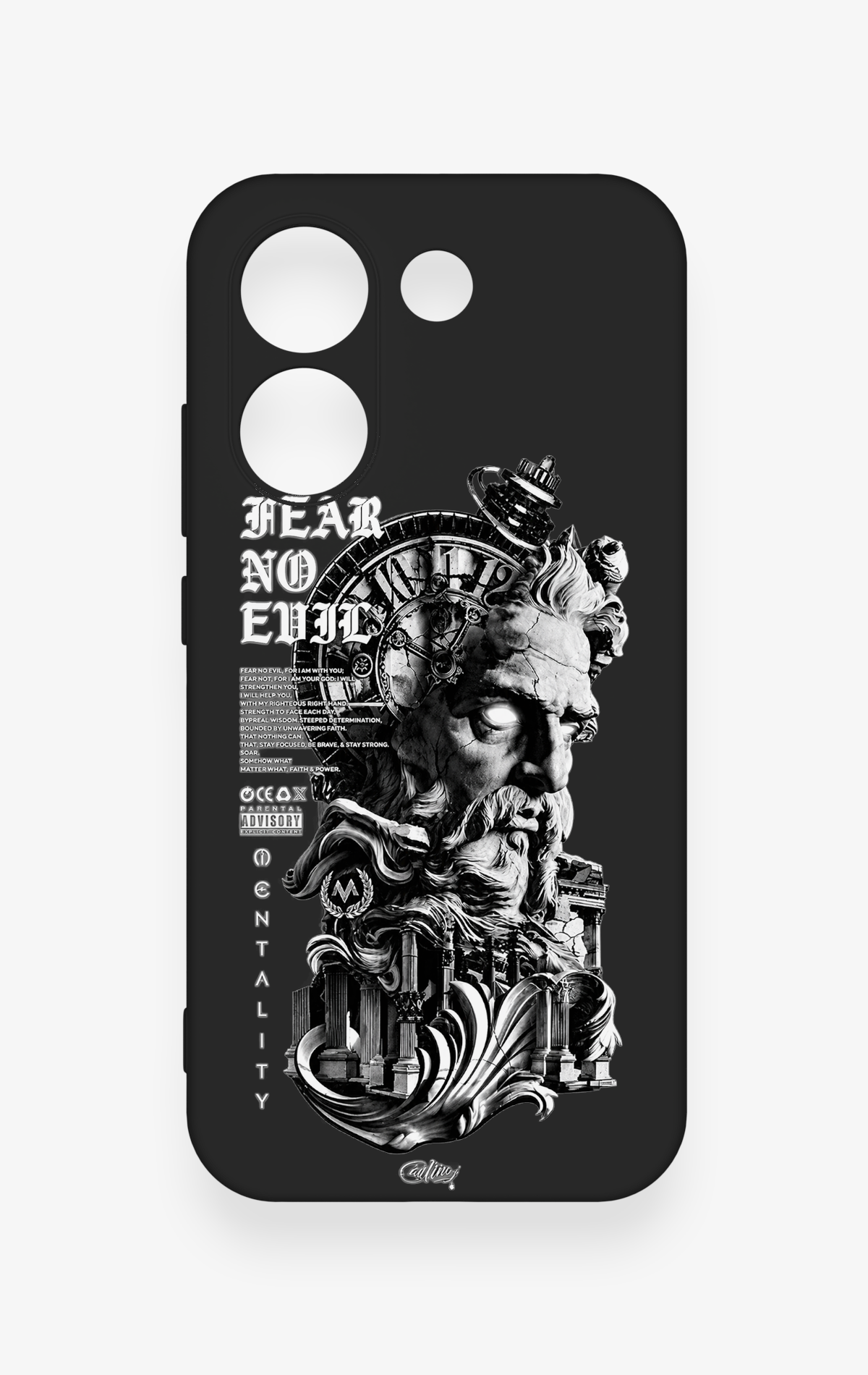 Poco X8 Pro Uyumlu Fear No Evil Desenli Silikon Kılıf