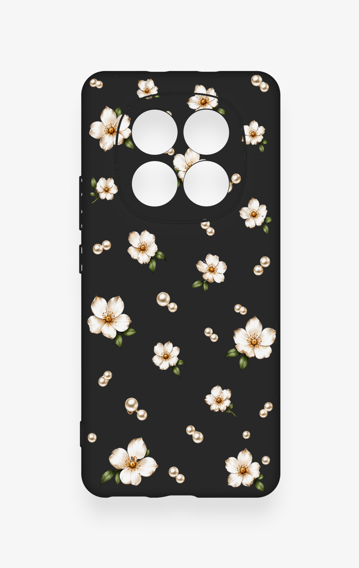 REDMİ NOTE 15 4G Uyumlu İnci Papatya Desenli Silikon Kılıf