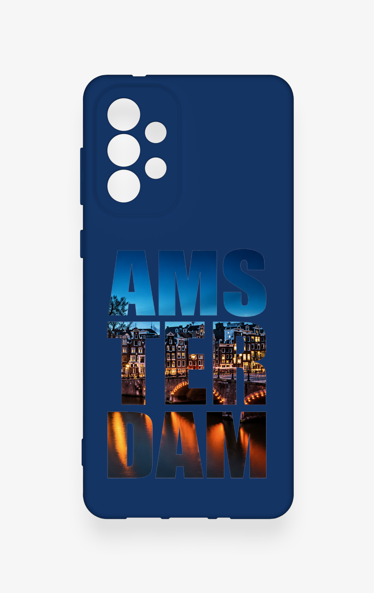 Samsung-A73 Uyumlu Amsterdam Desenli Silikon Kılıf