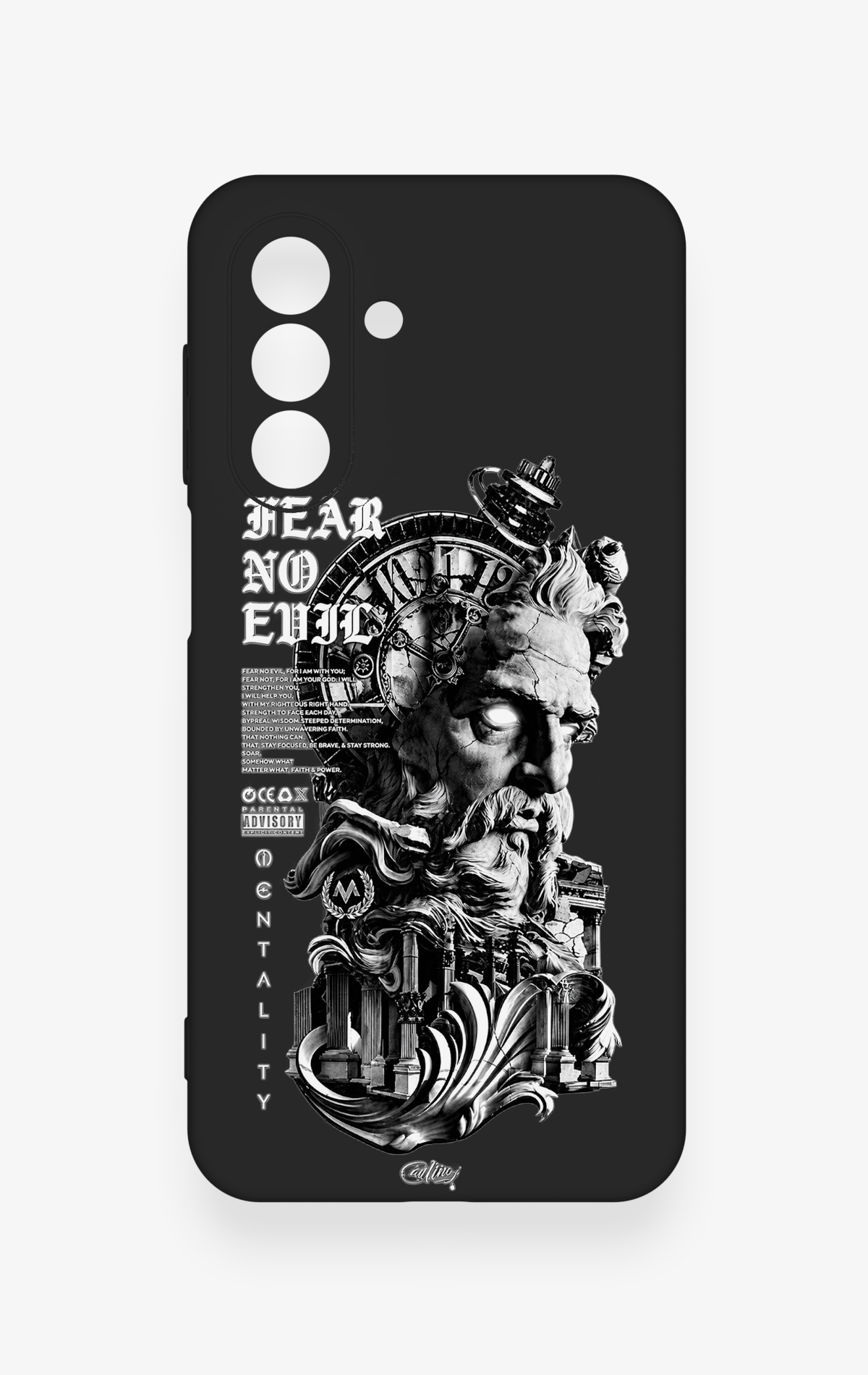 Samsung A17 Uyumlu Fear No Evil Desenli Silikon Kılıf