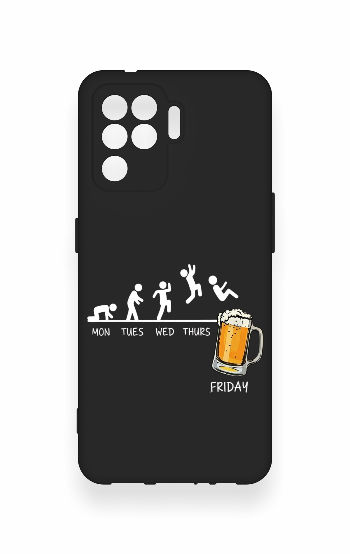 Oppo Reno 5 Lite Uyumlu Fun Day Friday Desenli Silikon Kılıf