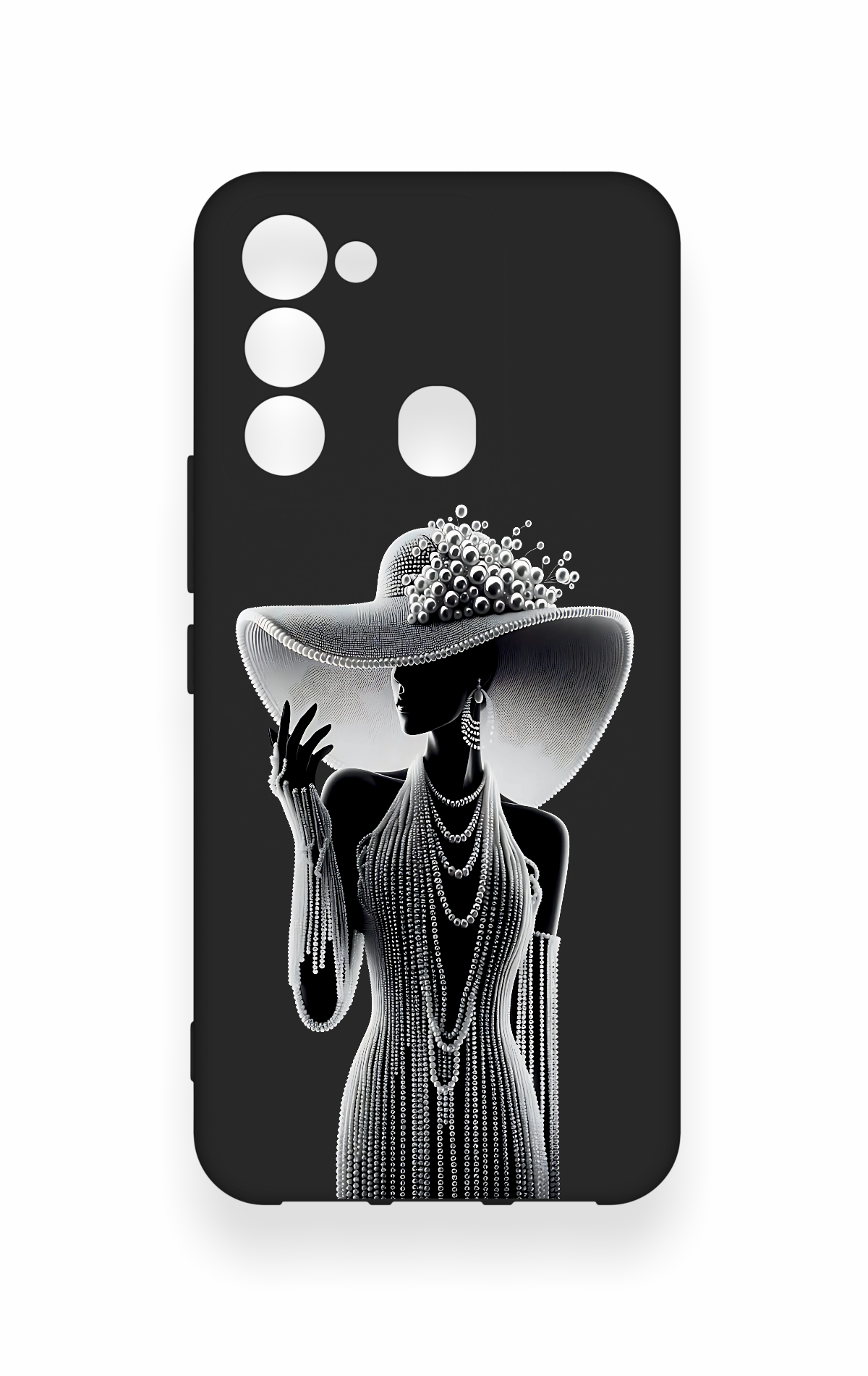 Tecno Spark 8C Uyumlu Lady Desenli Silikon Kılıf