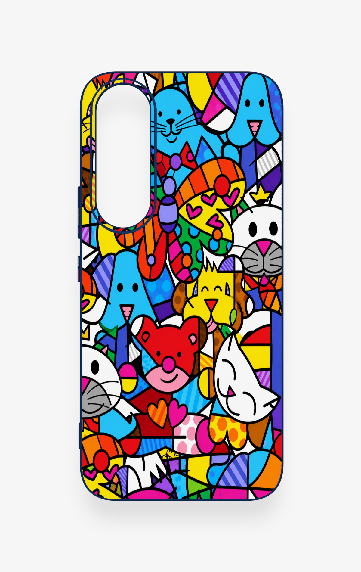 Vivo V70 FE 5G Uyumlu Britto Garden Desenli Silikon Kılıf