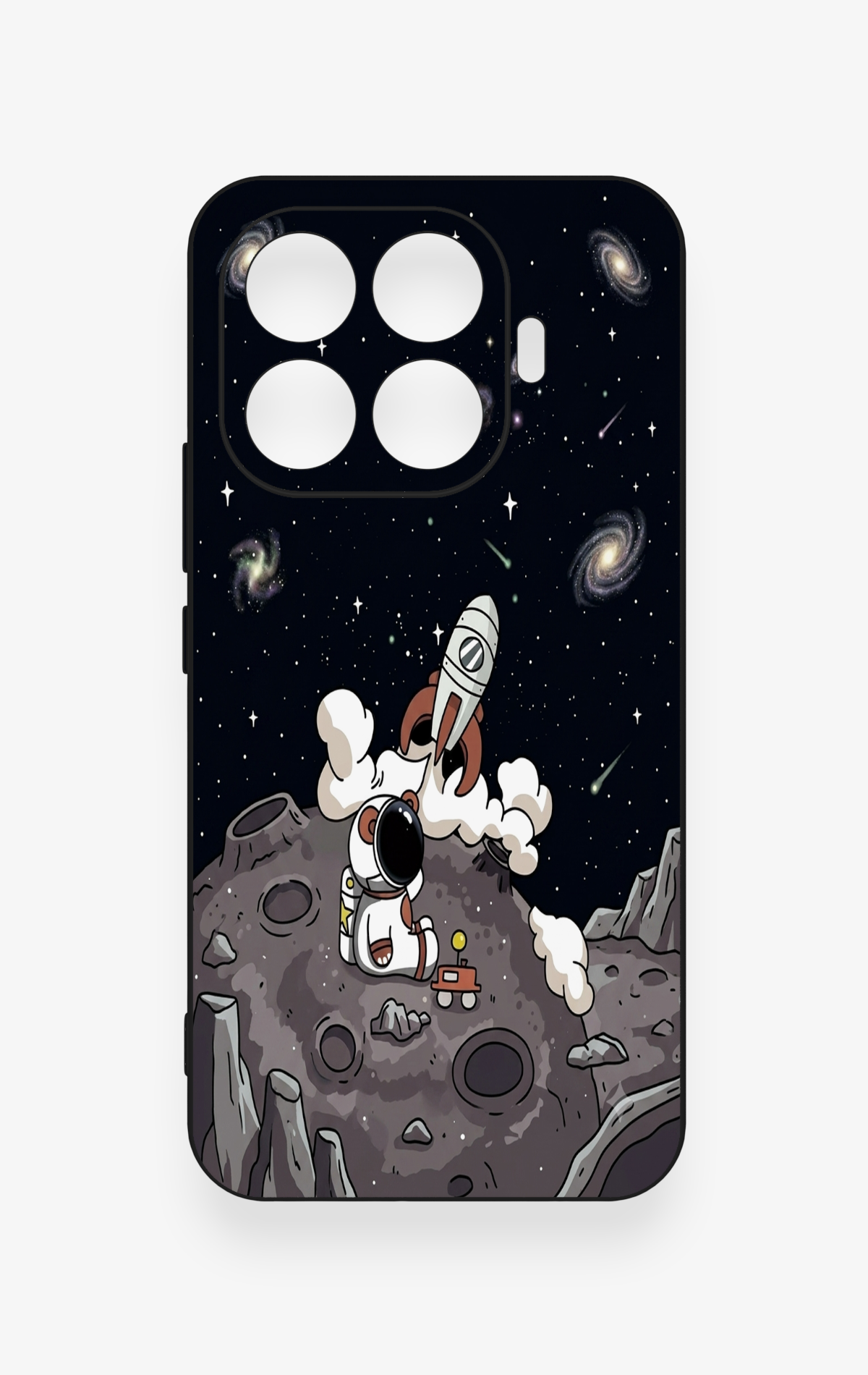 Mi 17T Pro 5G Uyumlu Uzay Astronot Desenli Silikon Kılıf
