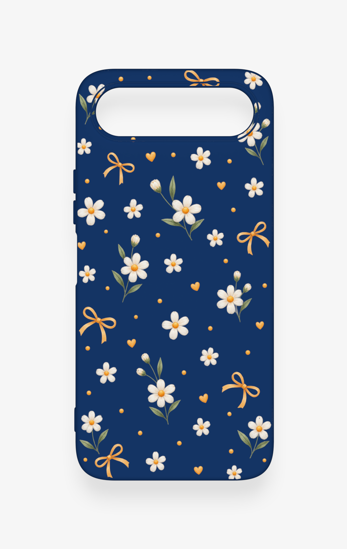 Tecno Spark 50 5G Uyumlu Papatya Fiyonk Desenli Silikon Kılıf