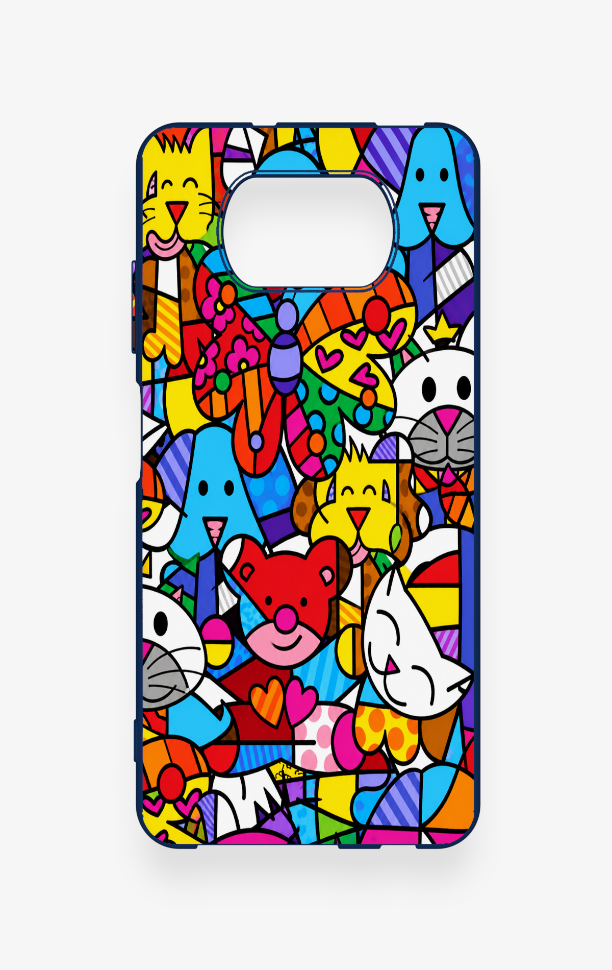 Poco X3 Uyumlu Britto Garden Desenli Silikon Kılıf