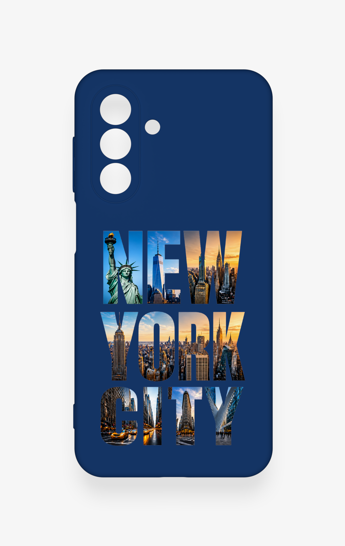 Samsung A17 Uyumlu New York City Desenli Silikon Kılıf