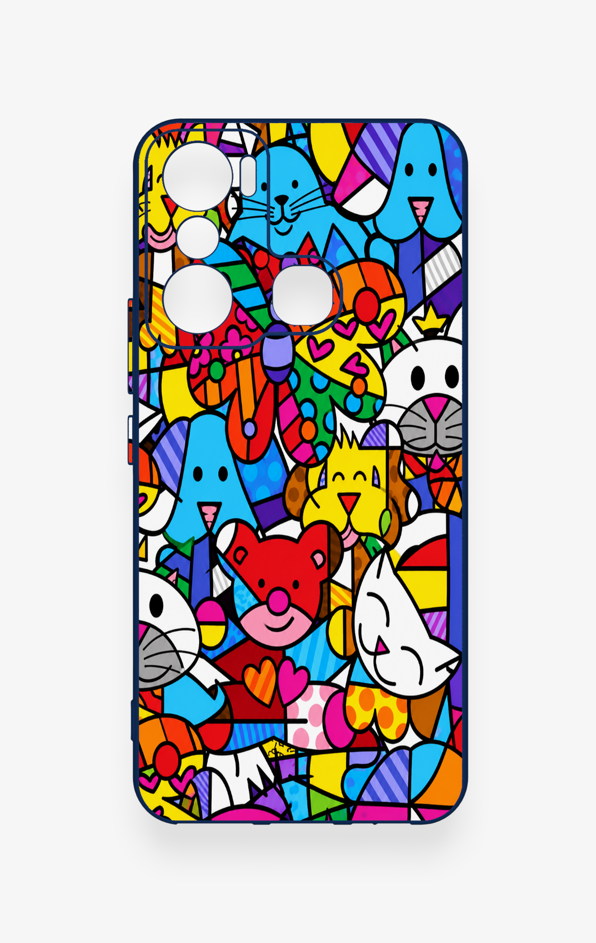 İnfinix Hot 20i Uyumlu Britto Garden Desenli Silikon Kılıf