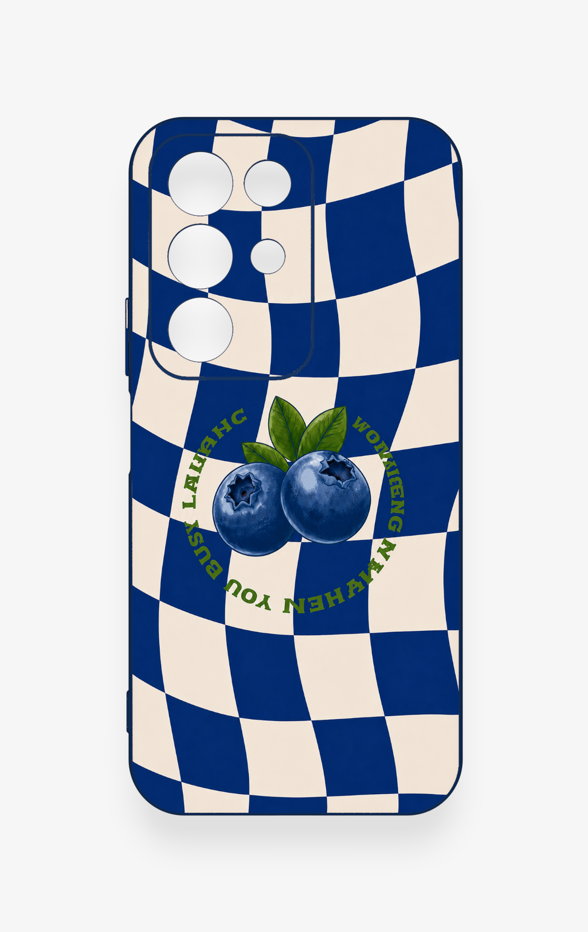 Realme C85 5G Uyumlu Yaban Mersini Desenli Silikon Kılıf