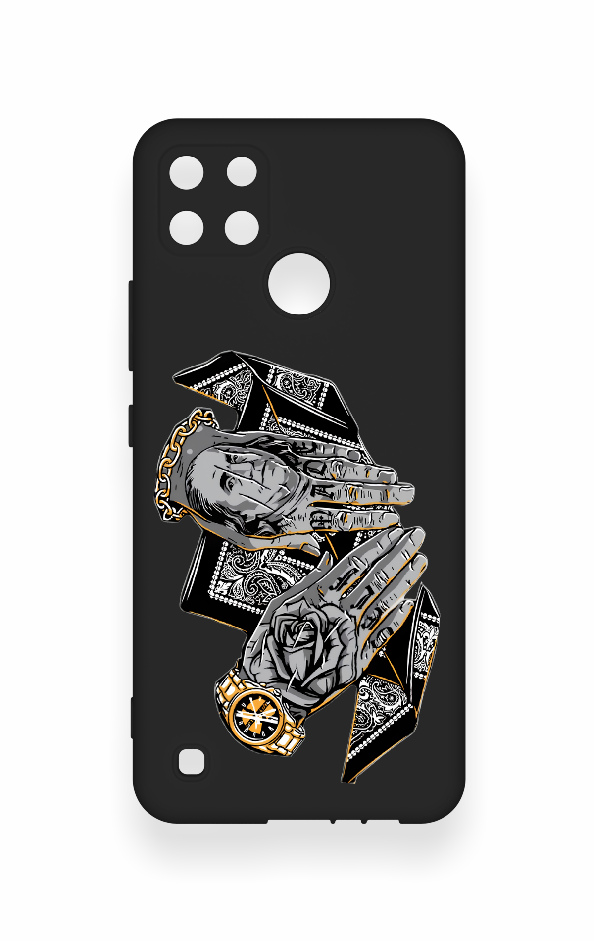 Realme C21Y Uyumlu Self Made Desenli Silikon Kılıf