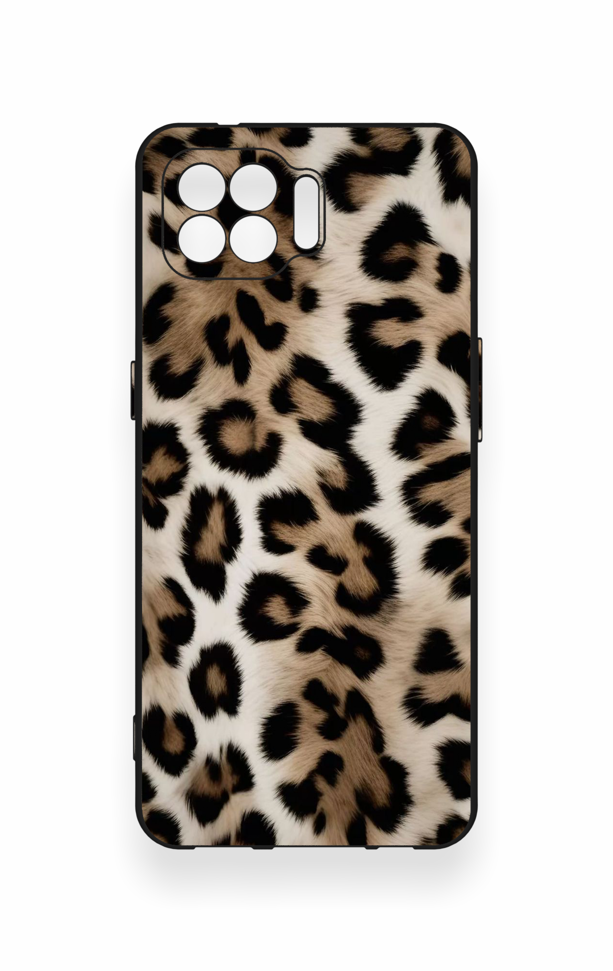 Oppo Reno 4 Lite Uyumlu Leopar Derisi Desenli Silikon Kılıf