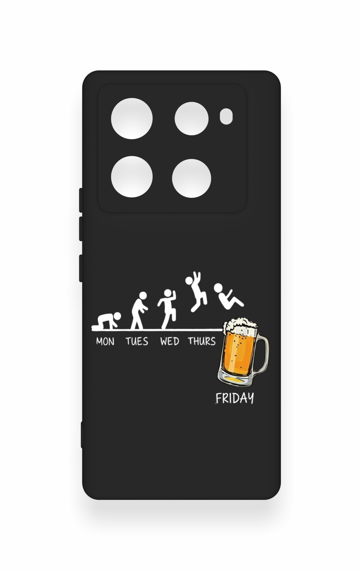 İnfinix Note 40 Pro Uyumlu Fun Day Friday Desenli Silikon Kılıf