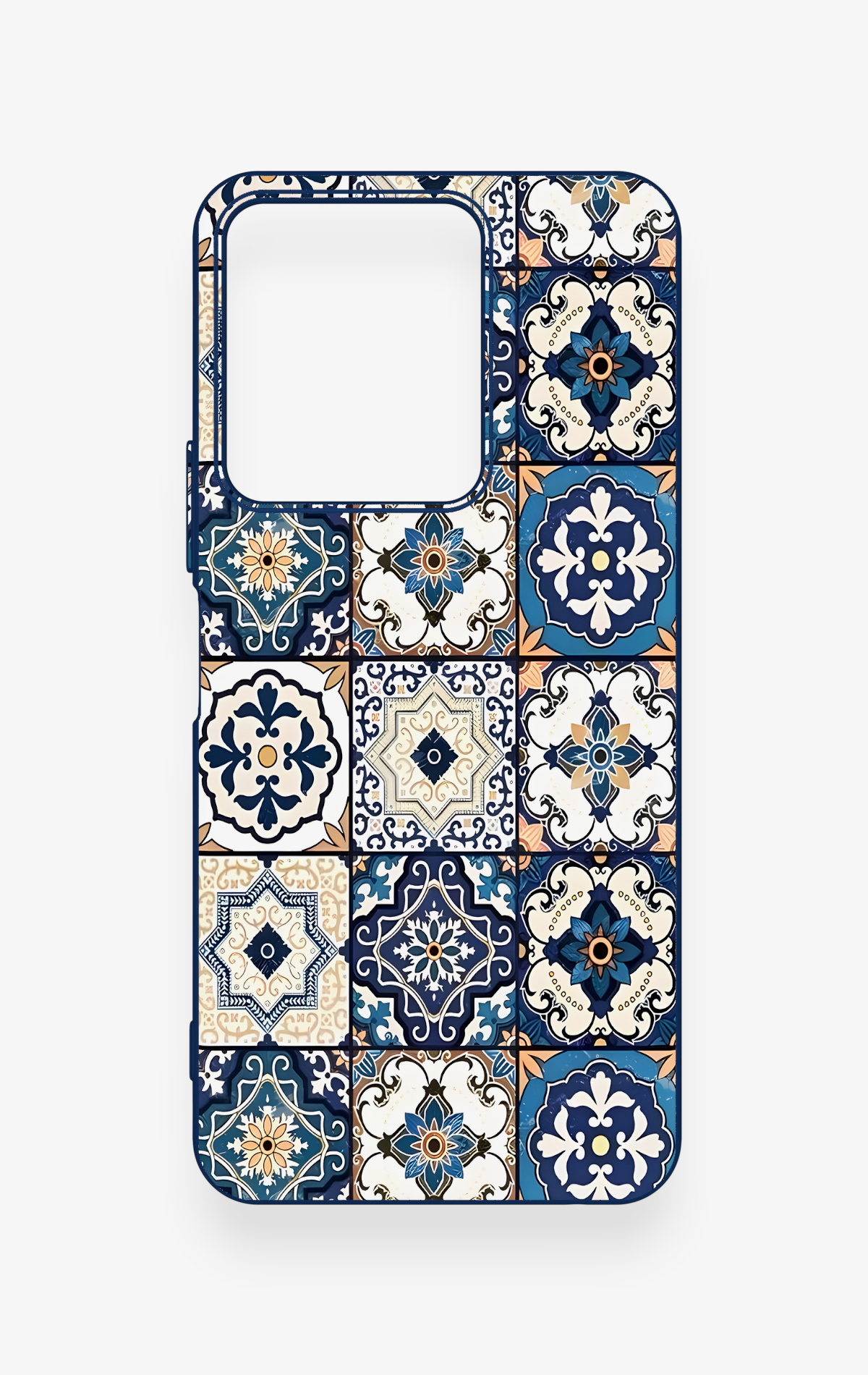 Vivo Y35 Uyumlu Mozaik Çini Desenli Silikon Kılıf