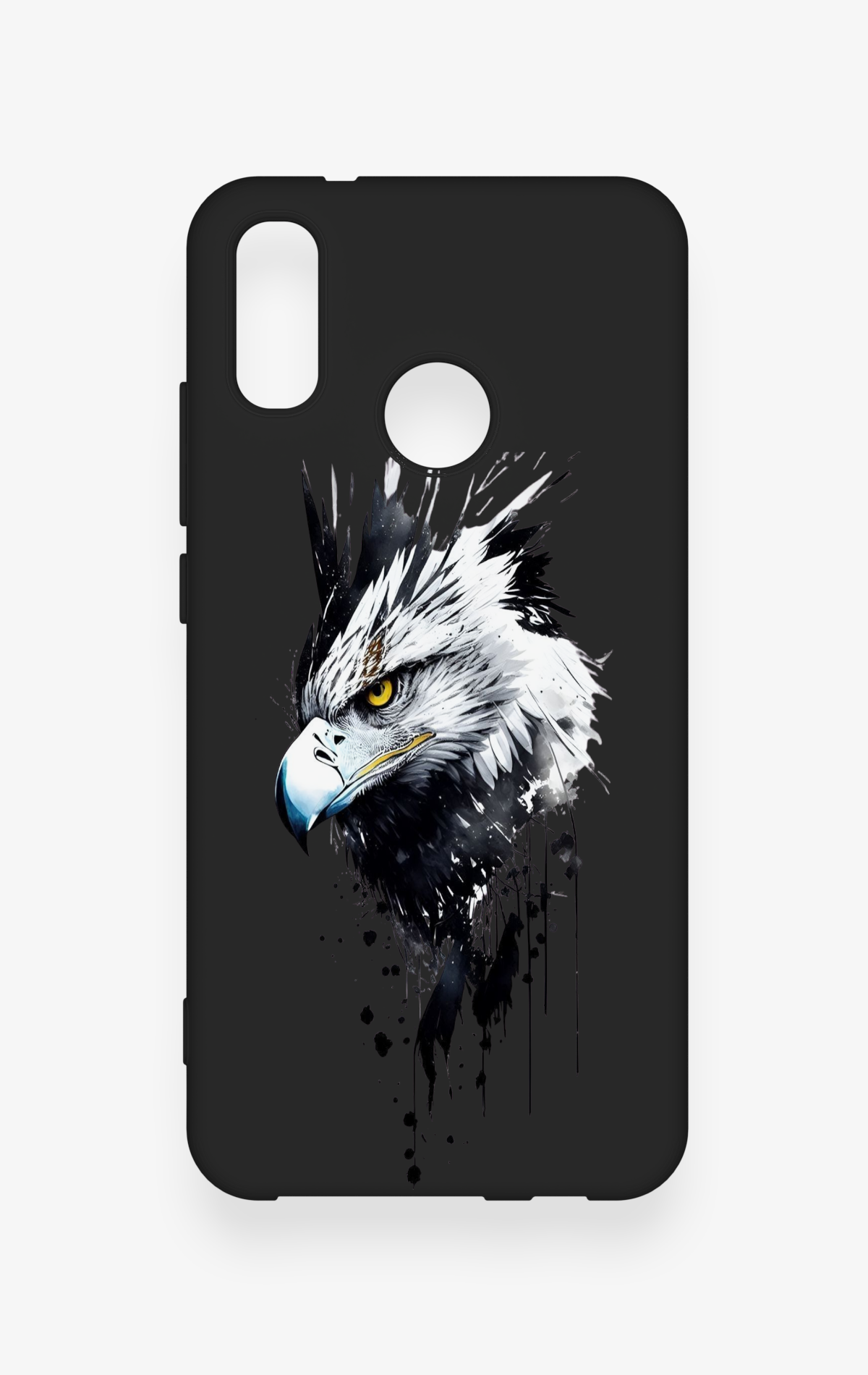 Huawei P20 Lite Uyumlu Bald Eagle Desenli Silikon Kılıf