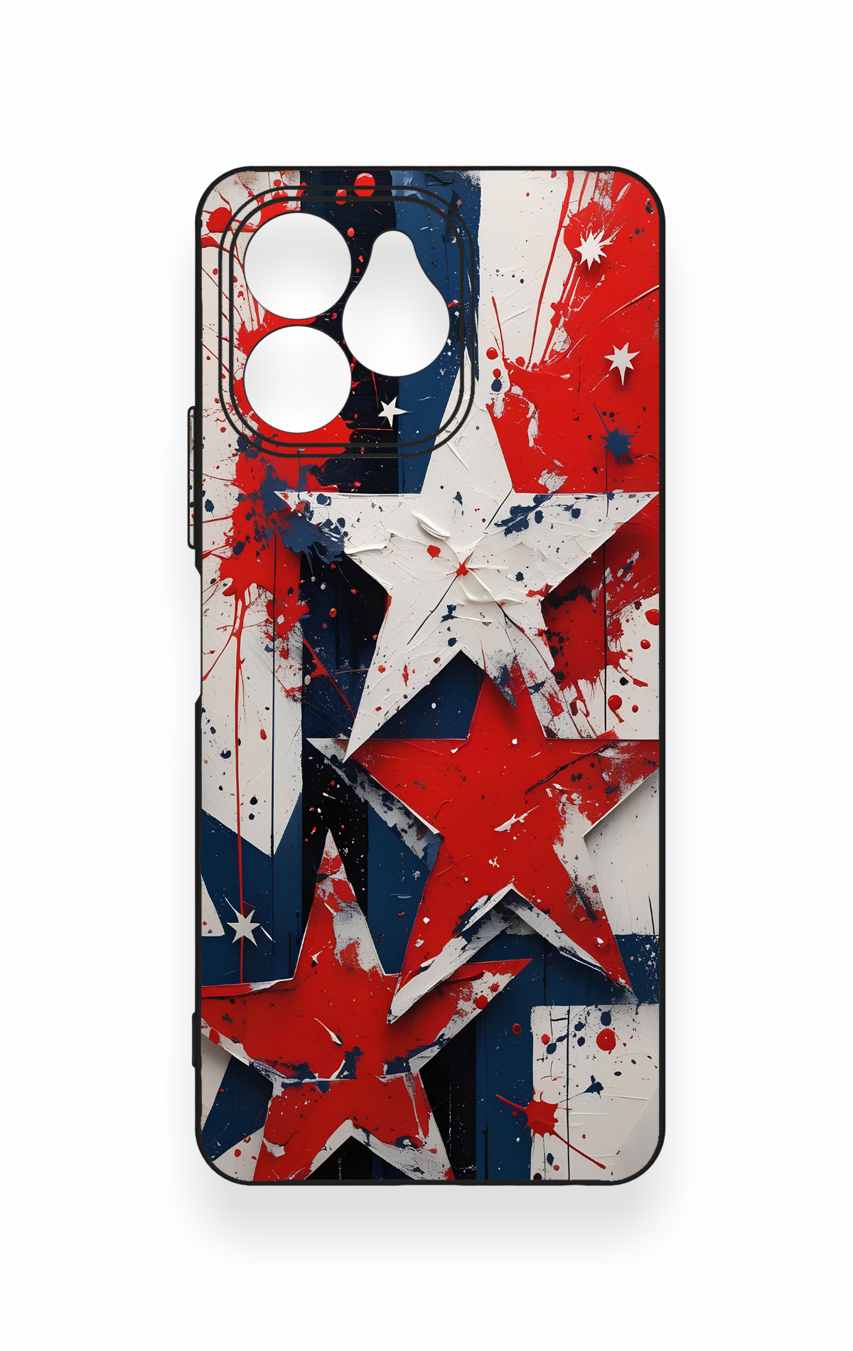Omix x6 Uyumlu Star Flag Desenli Silikon Kılıf