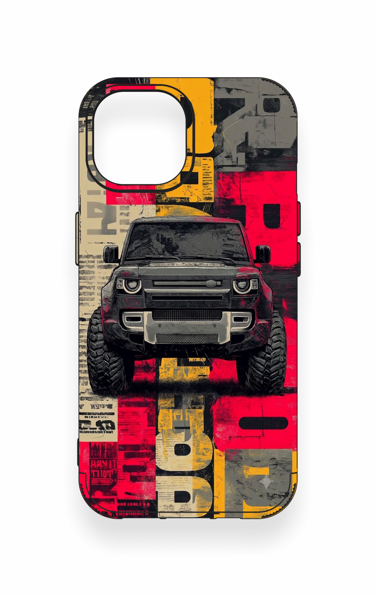 iPhone 15 Uyumlu Defender Truck Desenli Silikon Kılıf