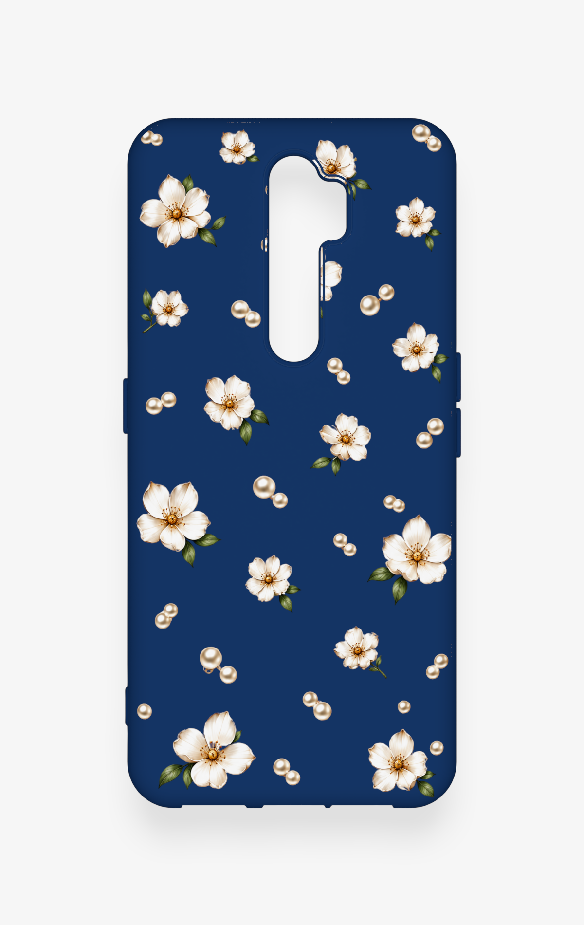 Oppo A5 2020 Uyumlu Papatya İnci Desenli Silikon Kılıf
