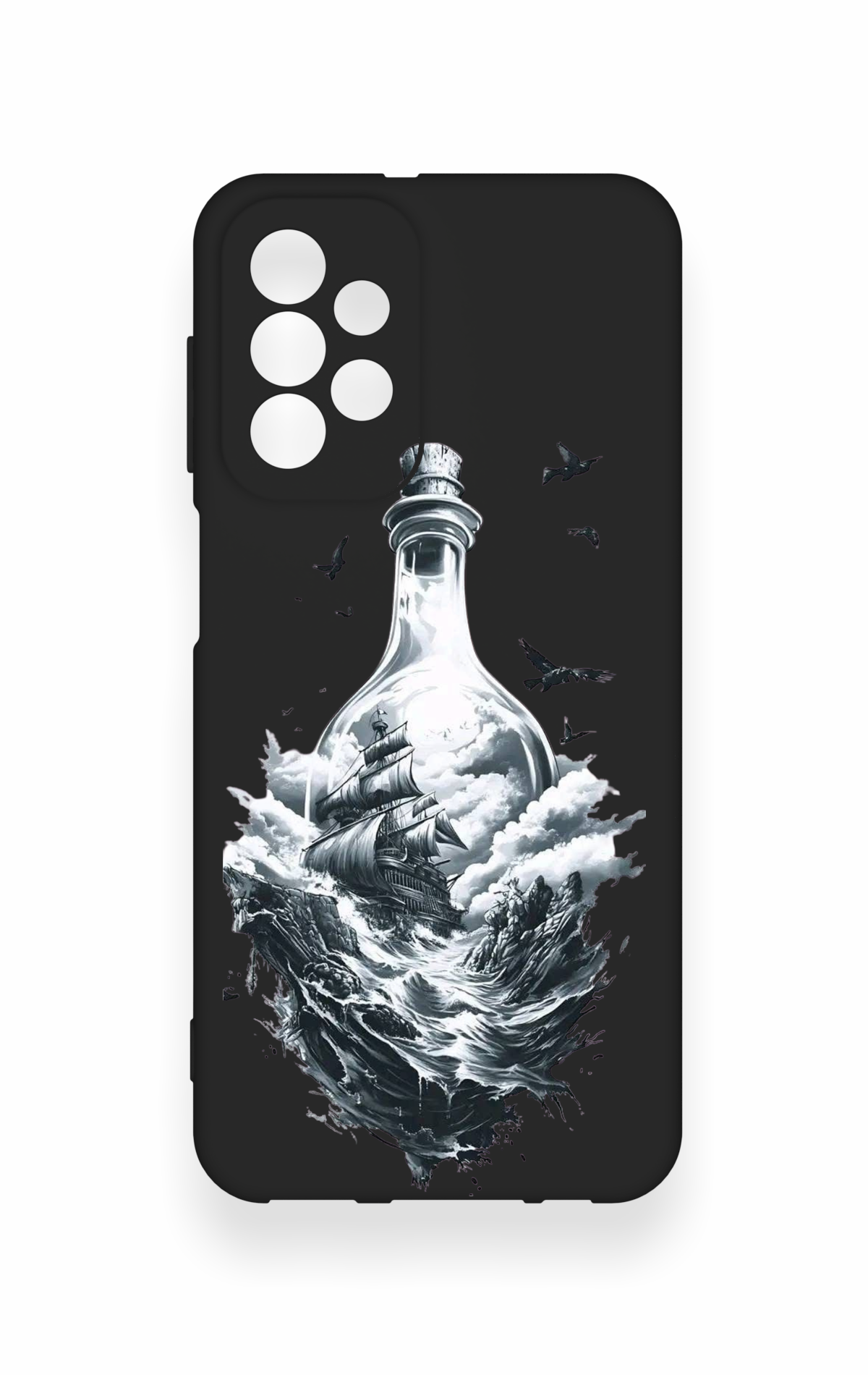 Samsung A23 Uyumlu Secret Sea Desenli Silikon Kılıf