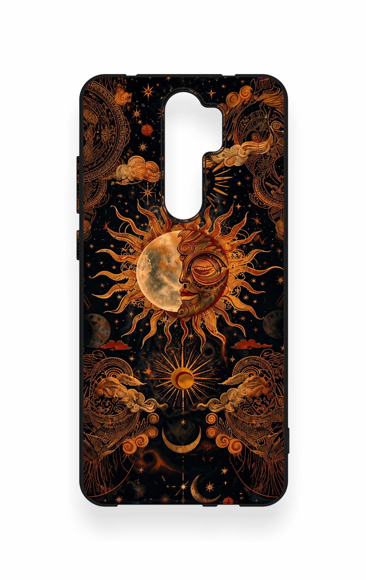 Redmi Note 8 Pro Uyumlu Mistik Güneş Desenli Silikon Kılıf