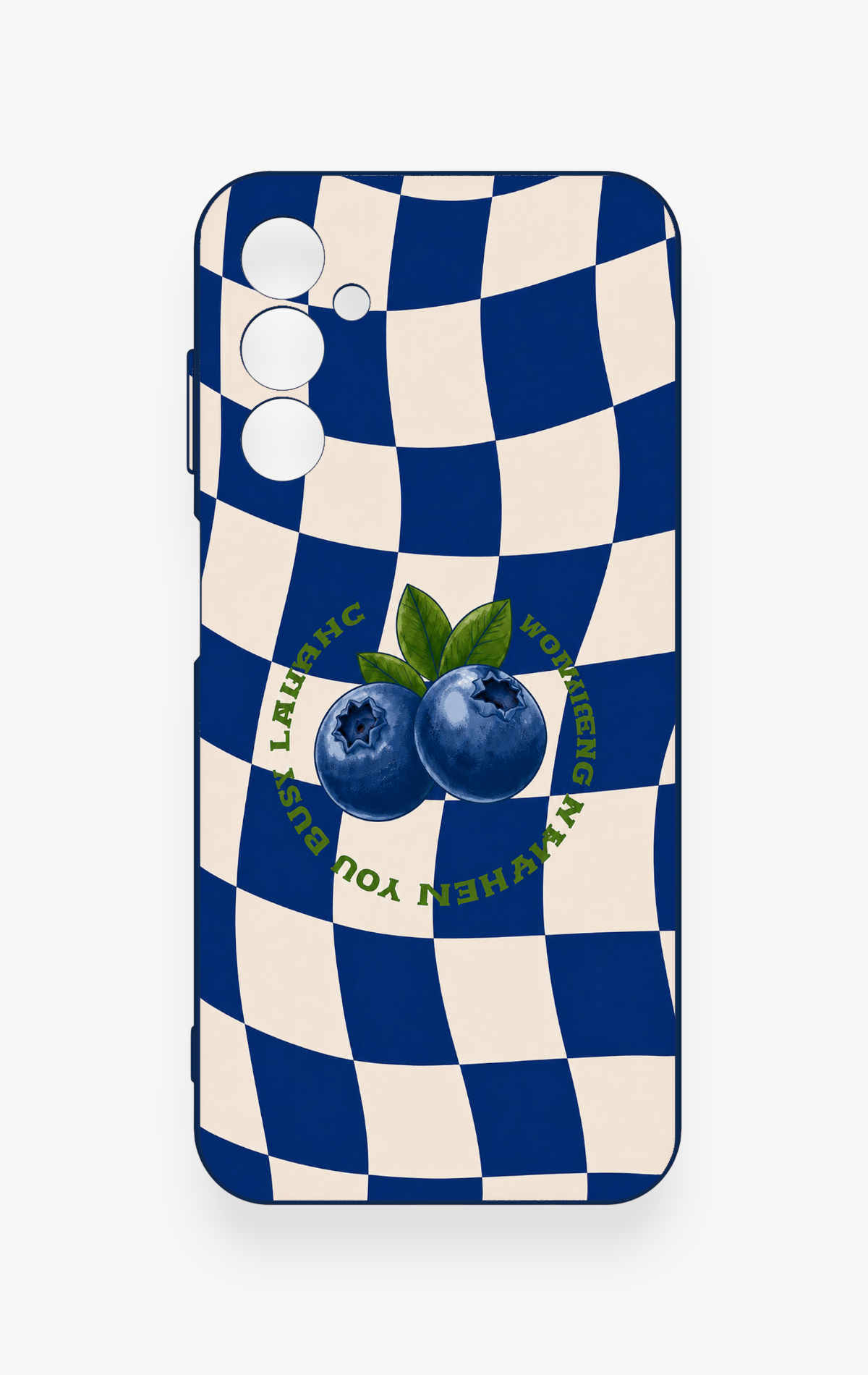 Samsung M14 Uyumlu Yaban Mersini Desenli Silikon Kılıf