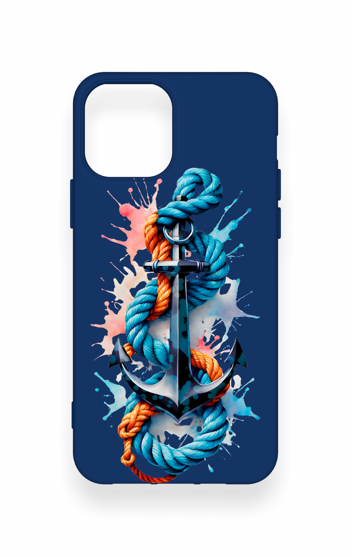 iPhone 12-12PRO Uyumlu Anchor Desenli Silikon Kılıf