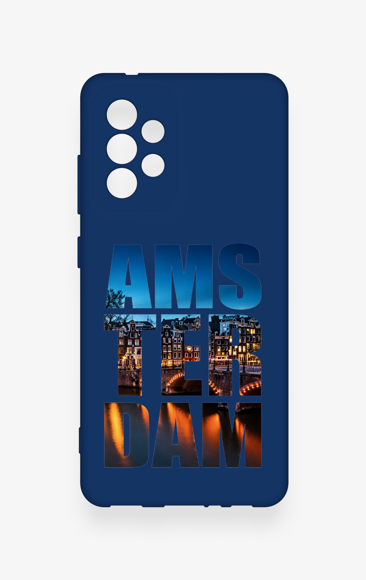 Samsung A52 Uyumlu Amsterdam Desenli Silikon Kılıf