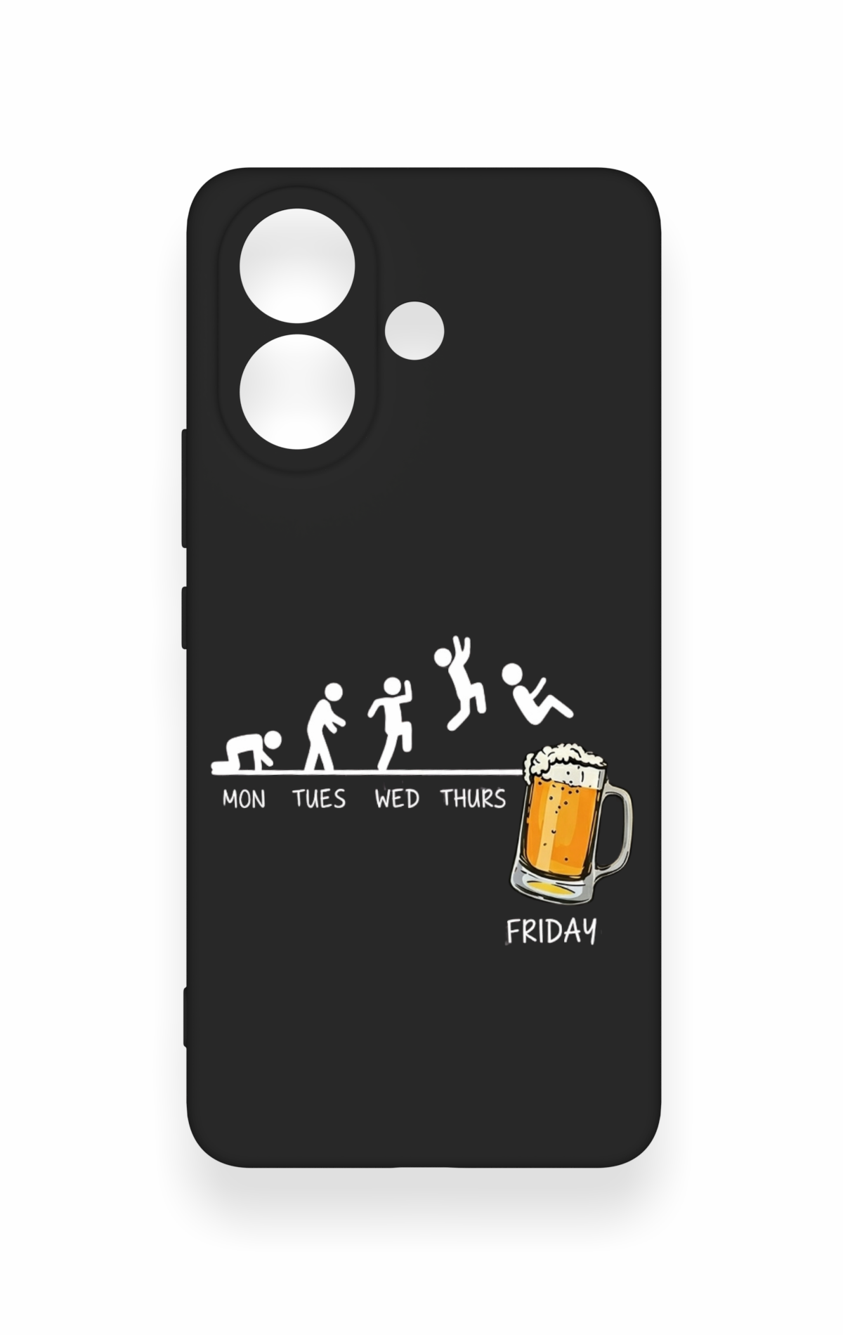 Vivo V60 Lite Uyumlu Fun Day Friday Desenli Silikon Kılıf
