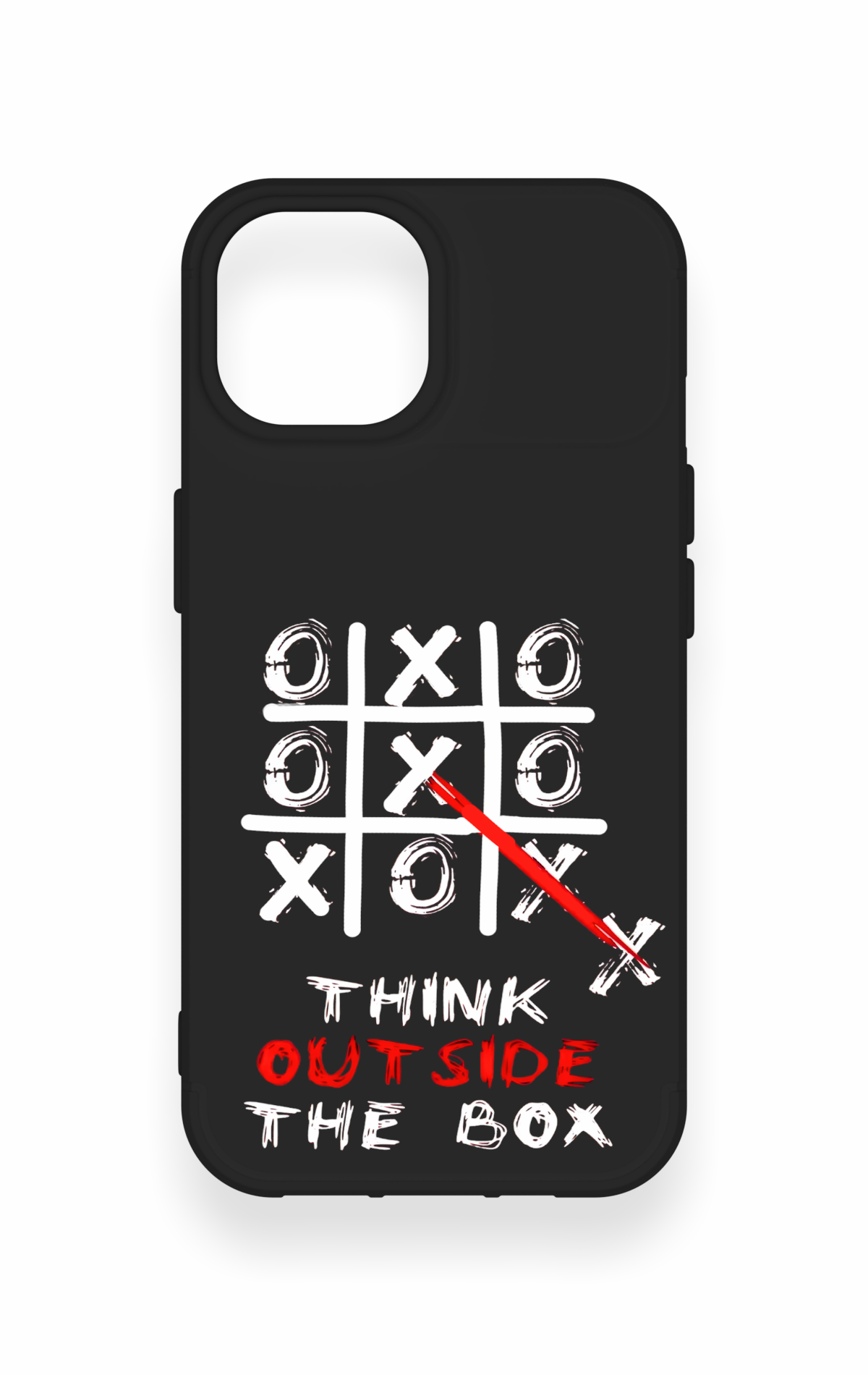 iPhone 15 Uyumlu Out Side The Box Desenli Silikon Kılıf