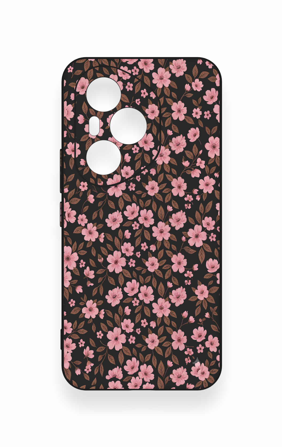 Honor 400 Pro Uyumlu Mini Pembe Çiçek Desenli Silikon Kılıf