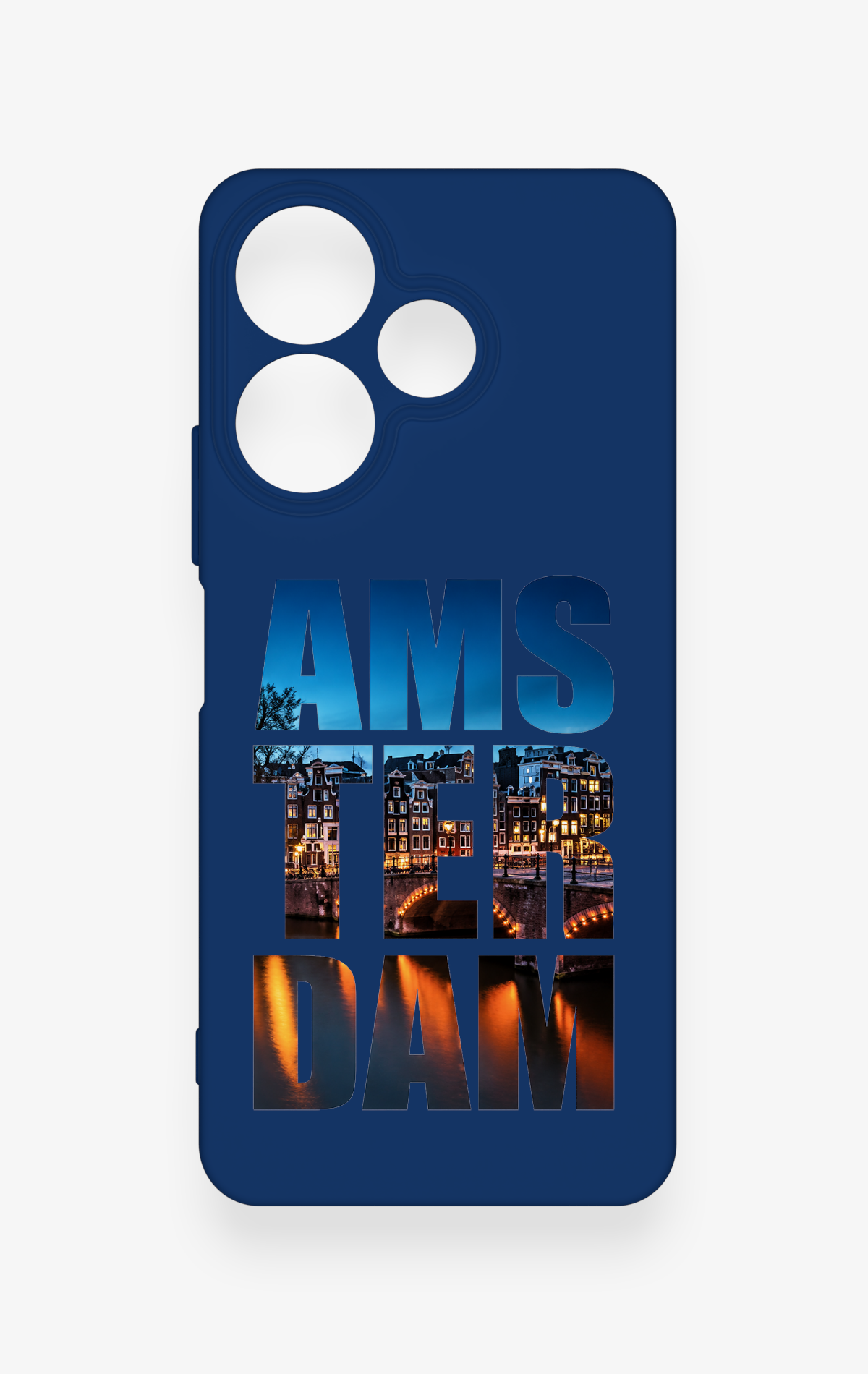 Redmi 13 4G Uyumlu Amsterdam Desenli Silikon Kılıf