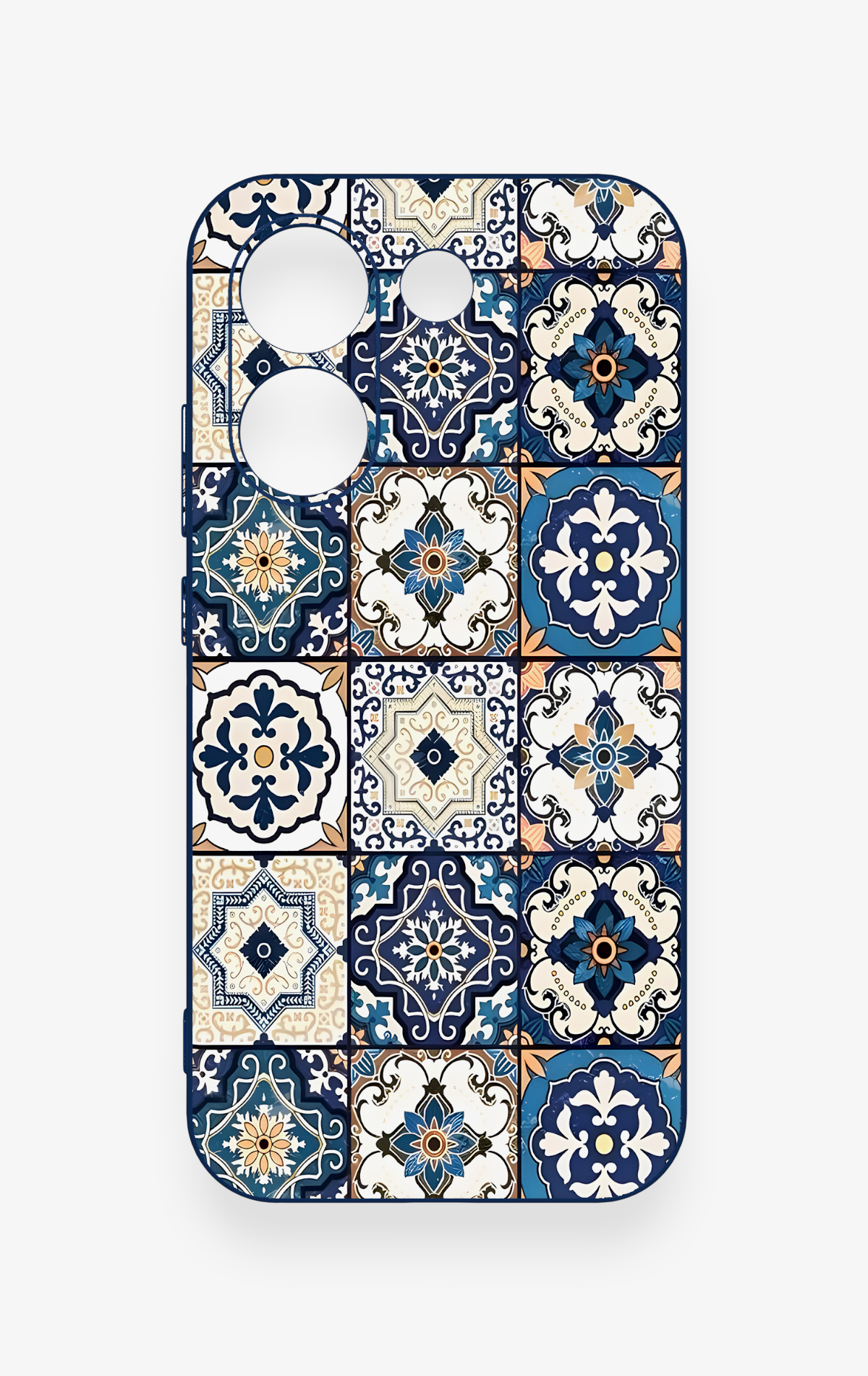 Poco X8 Pro Uyumlu Mozaik Çini Desenli Silikon Kılıf