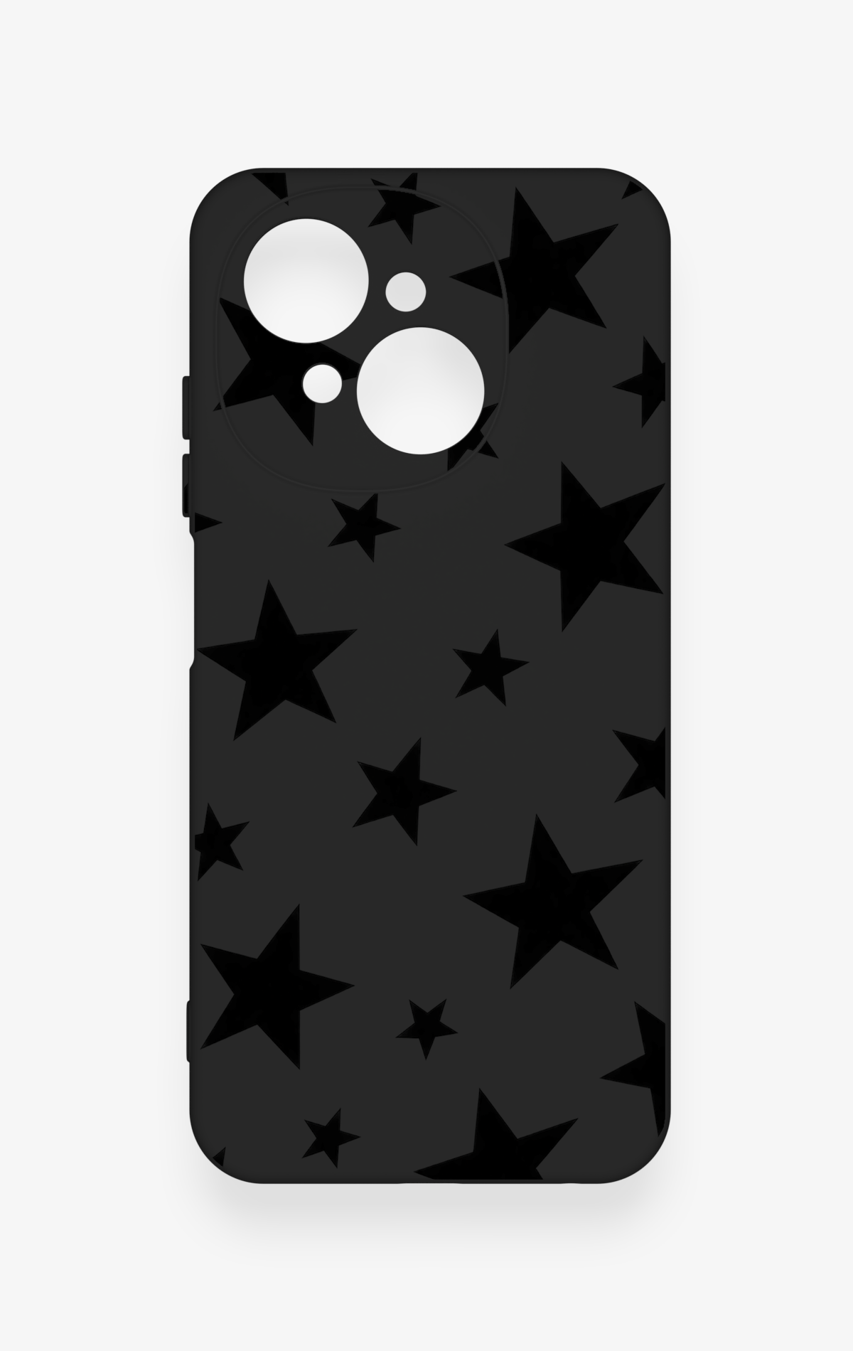 Tecno Spark Go1 Uyumlu Siyah Star Desenli Silikon Kılıf