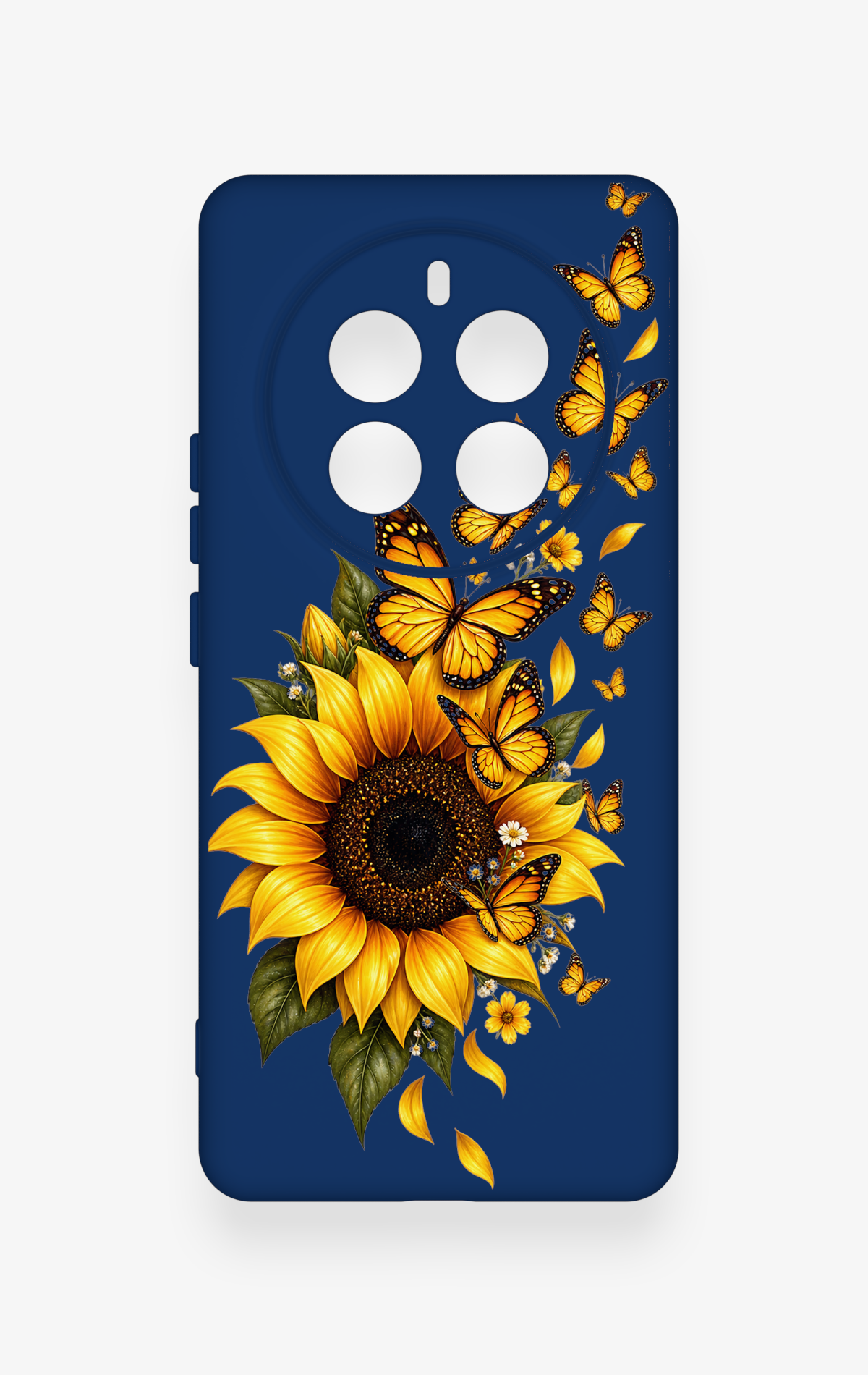 Realme 12 Pro Uyumlu Ayçiçeği Desenli Silikon Kılıf