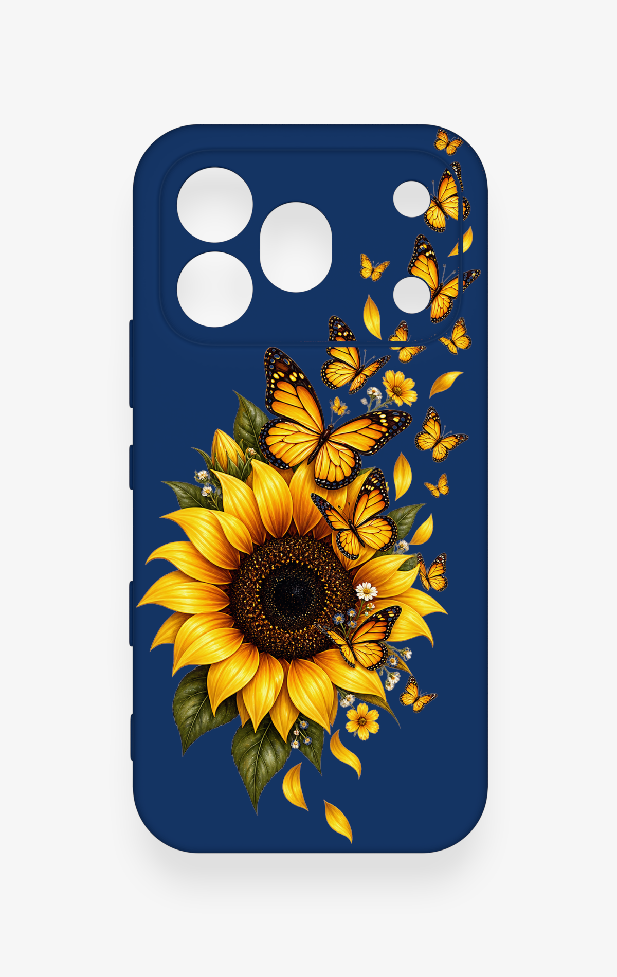 Honor 600 Pro Uyumlu Ayçiçeği Desenli Silikon Kılıf