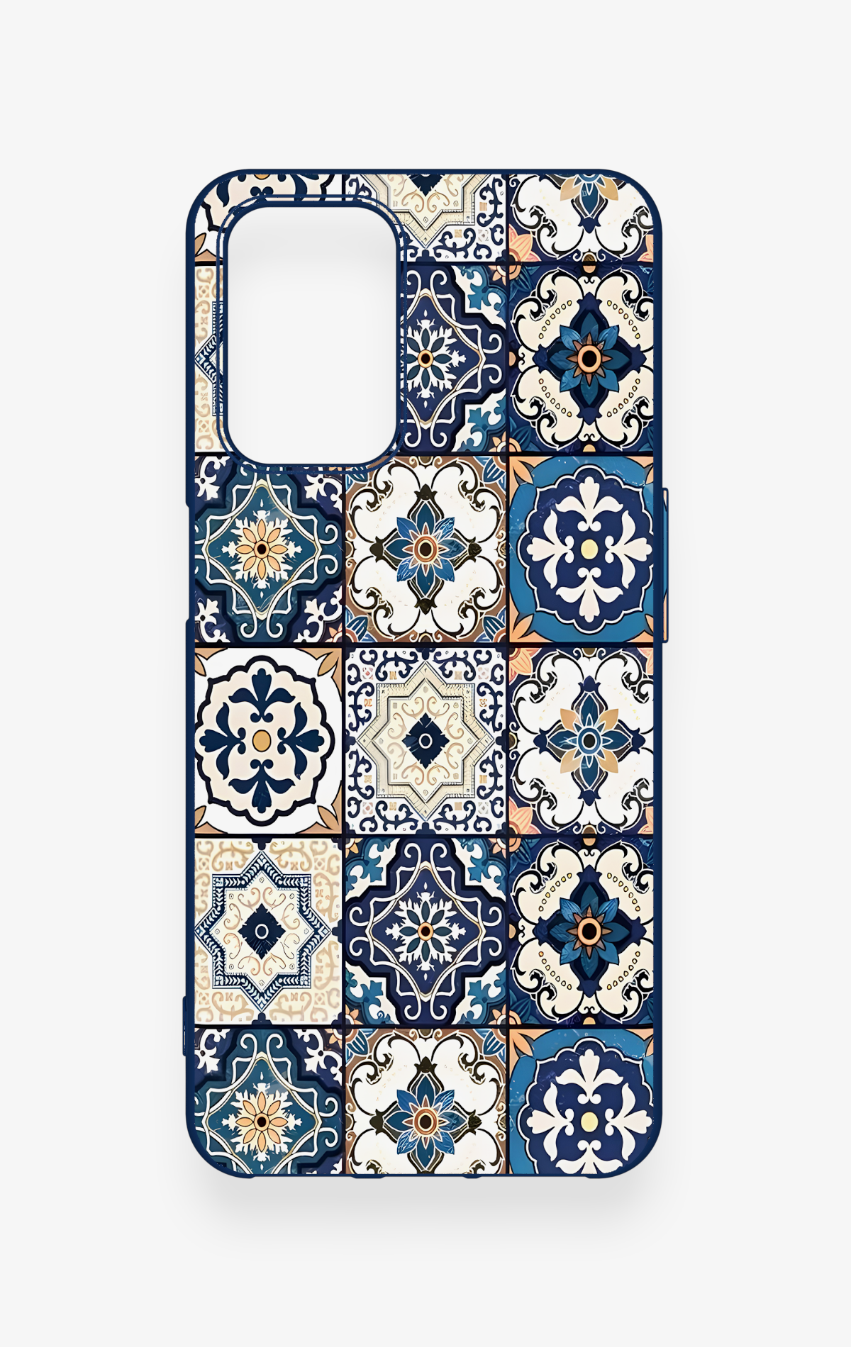 Oppo A54 Uyumlu Mozaik Çini Desenli Silikon Kılıf