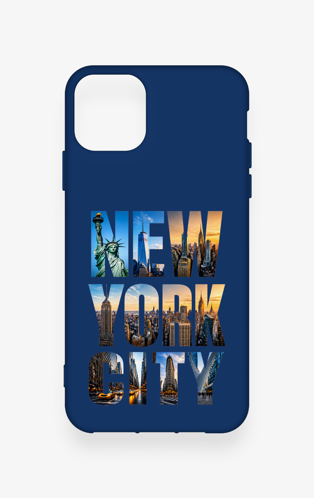 iPhone 11 Pro Max Uyumlu New York City Desenli Silikon Kılıf