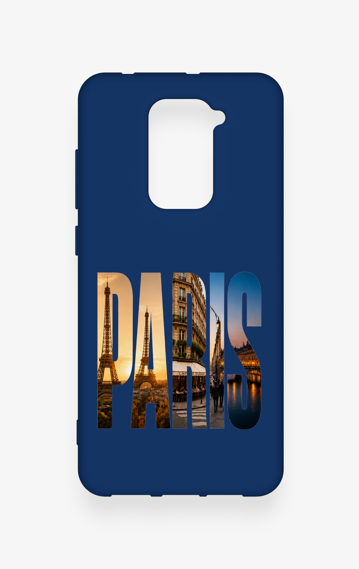 Redmi Note 9 Uyumlu Paris Desenli Silikon Kılıf