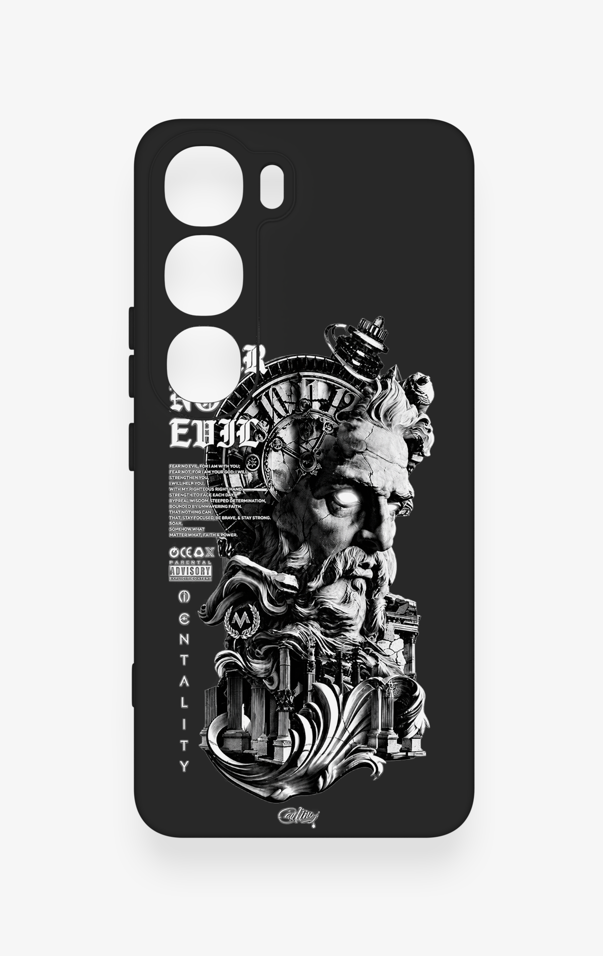 Vivo V40 Lite 5G Uyumlu Fear No Evil Desenli Silikon Kılıf