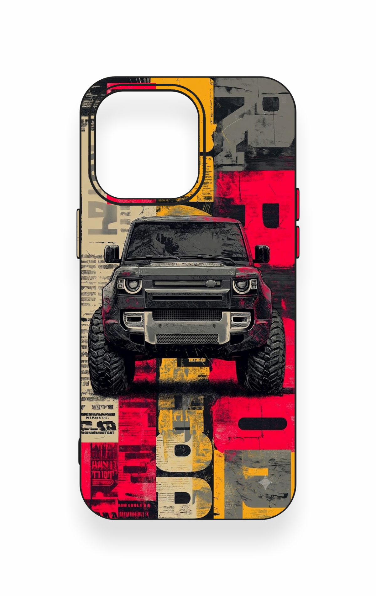 iPhone 15 Pro Max Uyumlu Defender Truck Desenli Silikon Kılıf