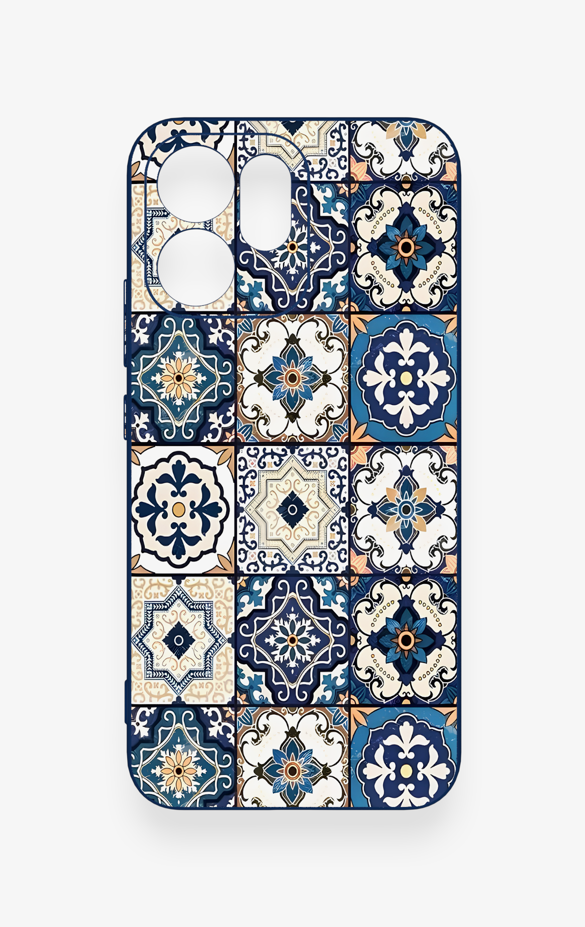 Oppo Reno 14F Uyumlu Mozaik Çini Desenli Silikon Kılıf