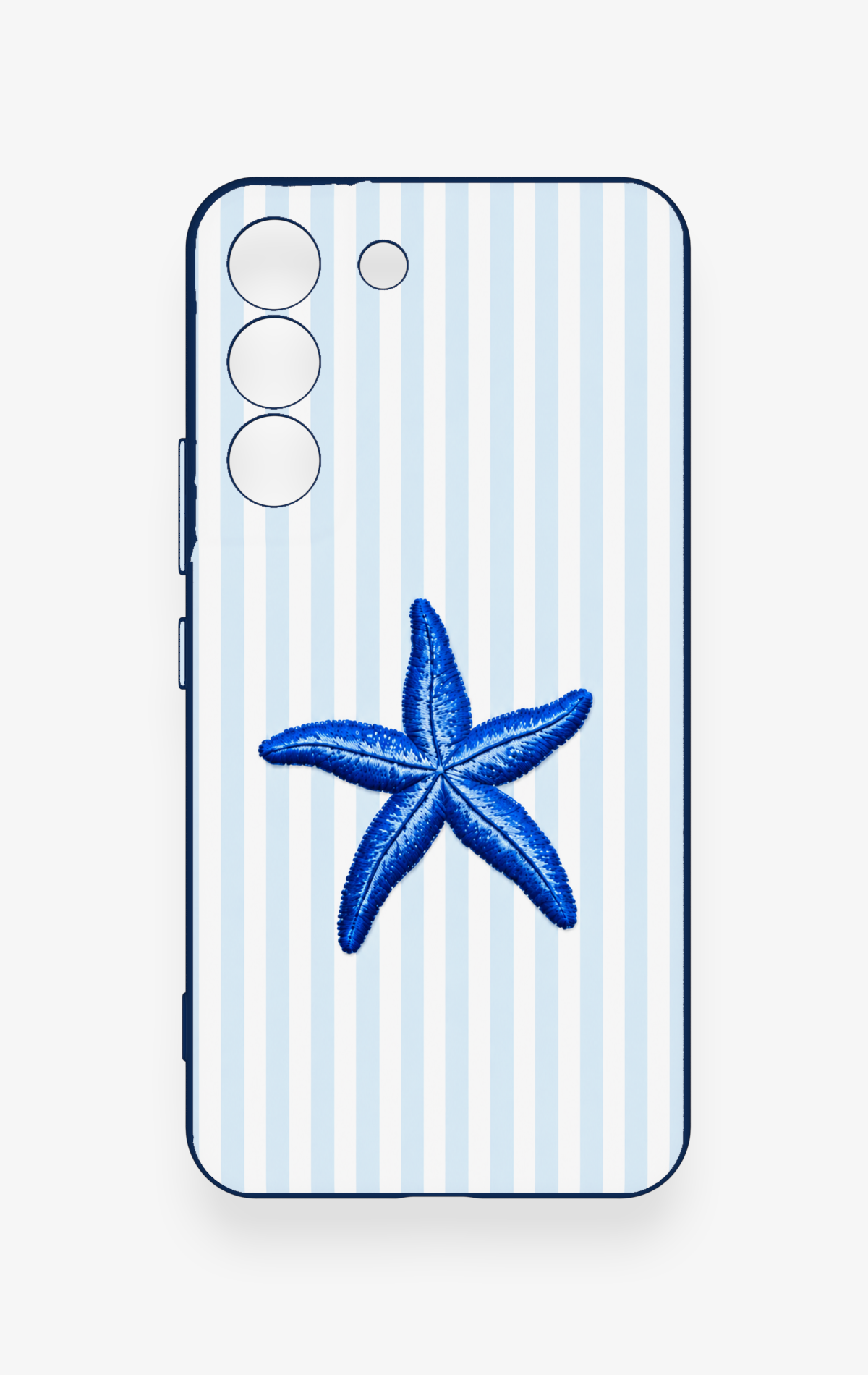 Samsung S22 Uyumlu Mavi Deniz Yıldızı Desenli Silikon Kılıf