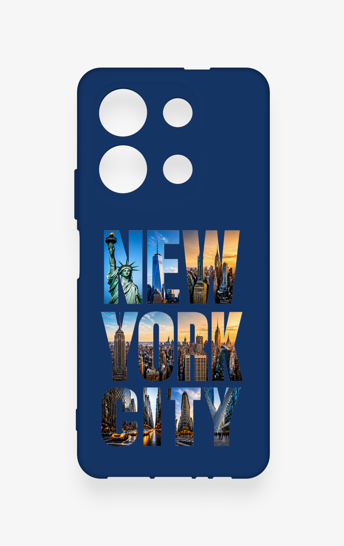 İnfinix Note 30 Uyumlu New York City Desenli Silikon Kılıf