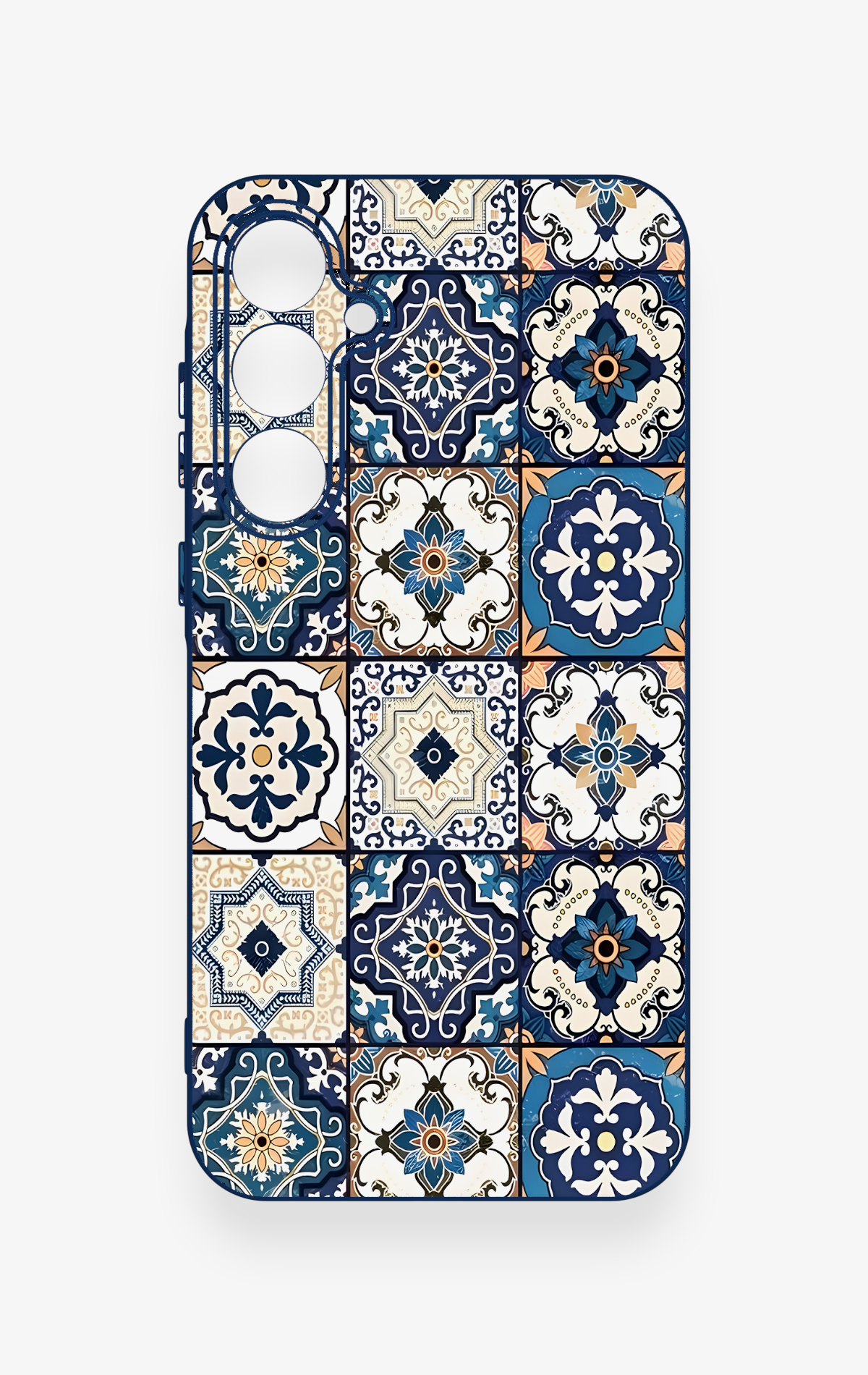 Samsung A35 Uyumlu Mozaik Çini Desenli Silikon Kılıf