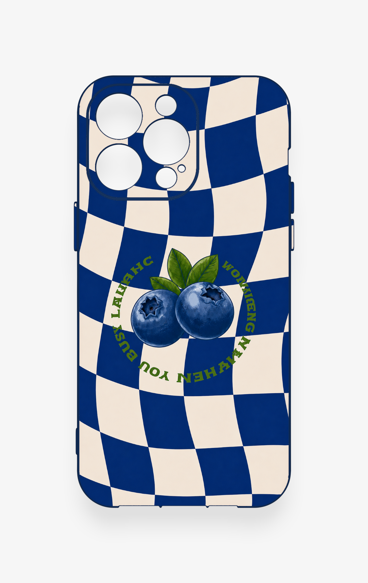 iPhone 13 Pro Max Uyumlu Yaban Mersini Desenli Silikon Kılıf