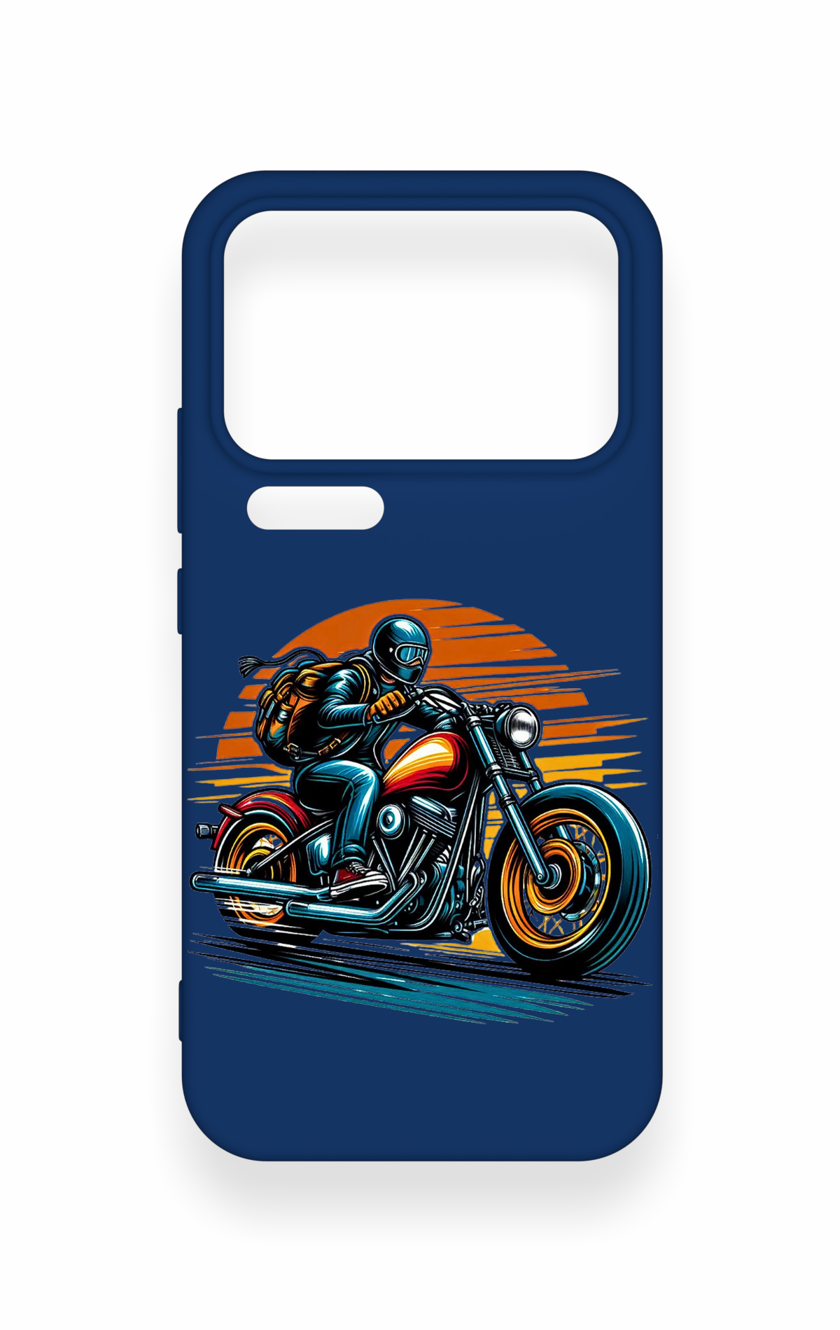 Mi 17 Pro Max Uyumlu Moto Rider Desenli Silikon Kılıf