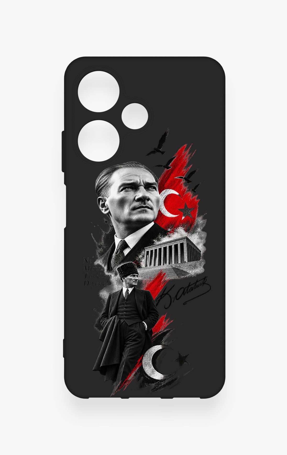 İnfinix Hot 30i Uyumlu Atatürk Anıtkabir Desenli Silikon Kılıf