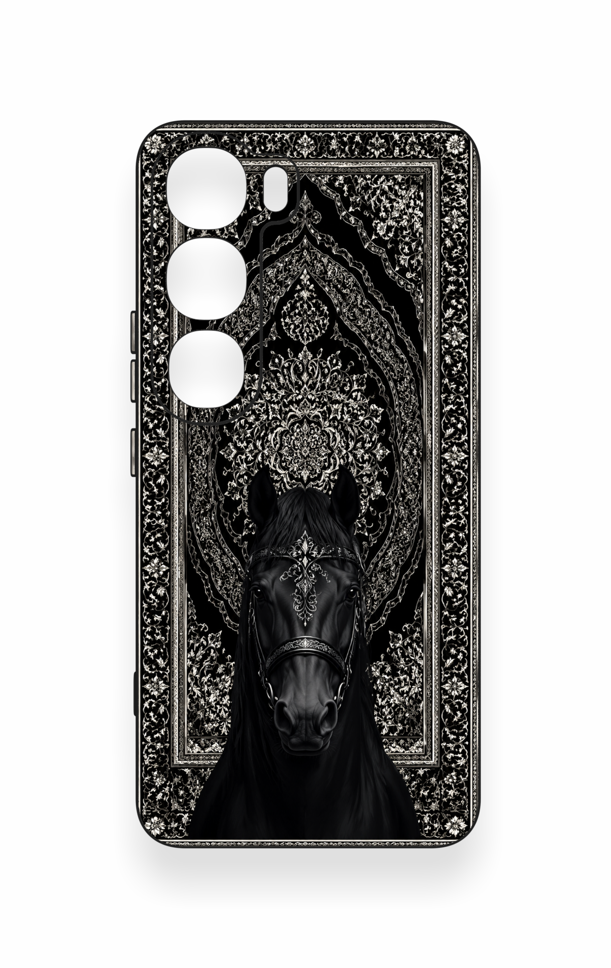 Vivo V40 Lite 5G Uyumlu Etnik At Figürü Desenli Silikon Kılıf