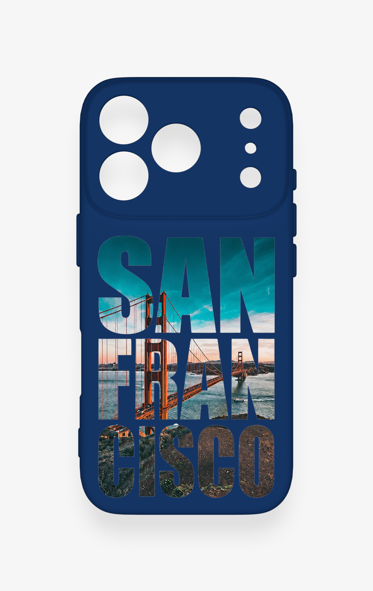 iPhone 17 Pro Uyumlu San Francisco Desenli Silikon Kılıf