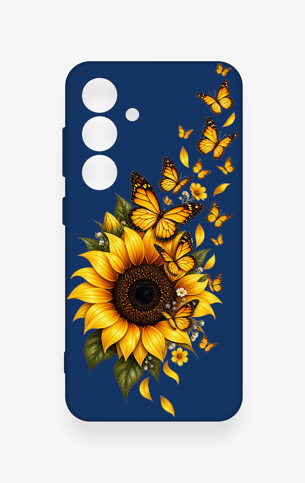 Samsung S24 Uyumlu Ayçiçeği Desenli Silikon Kılıf
