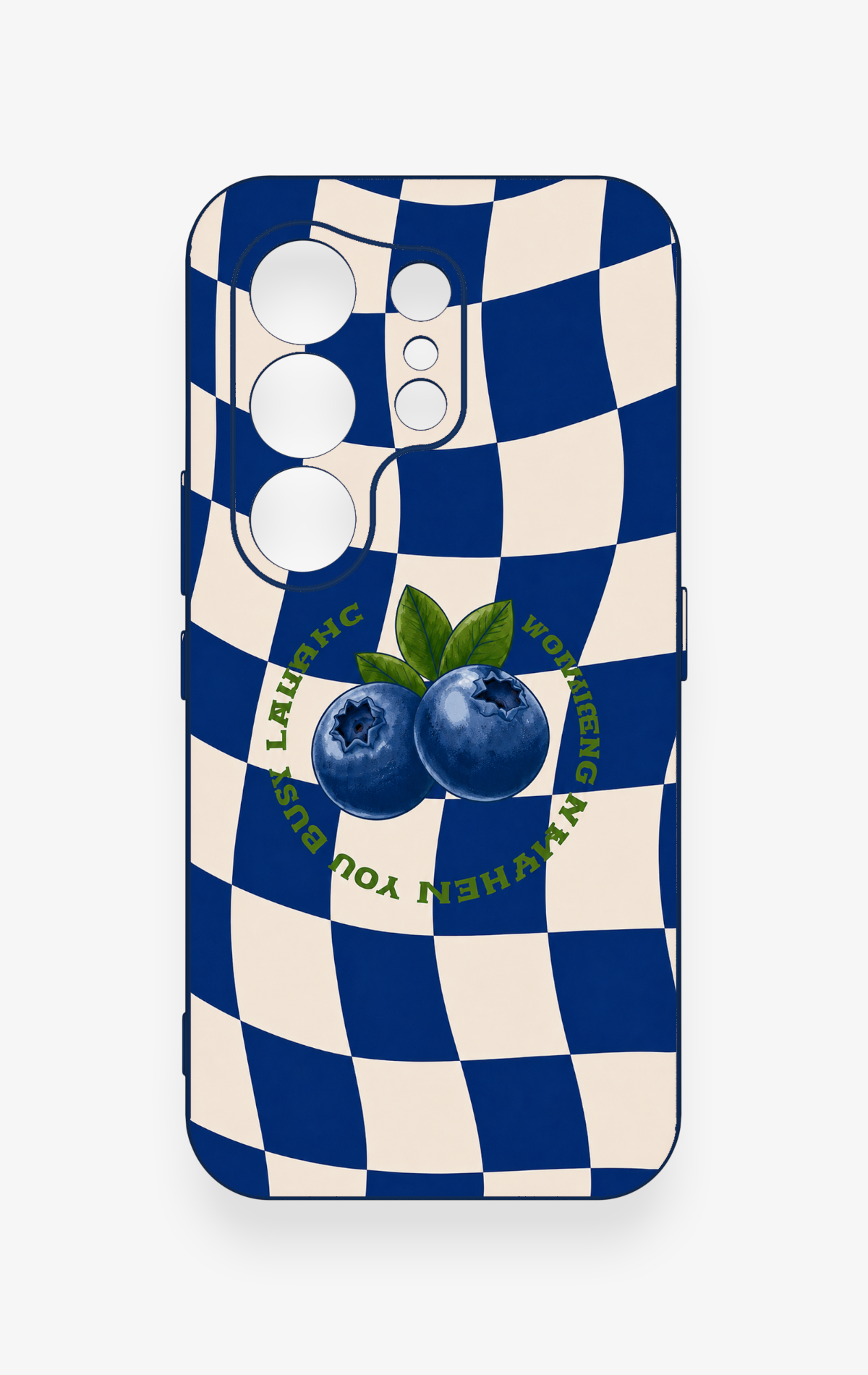 Tecno Camon 50 4G Uyumlu Yaban Mersini Desenli Silikon Kılıf